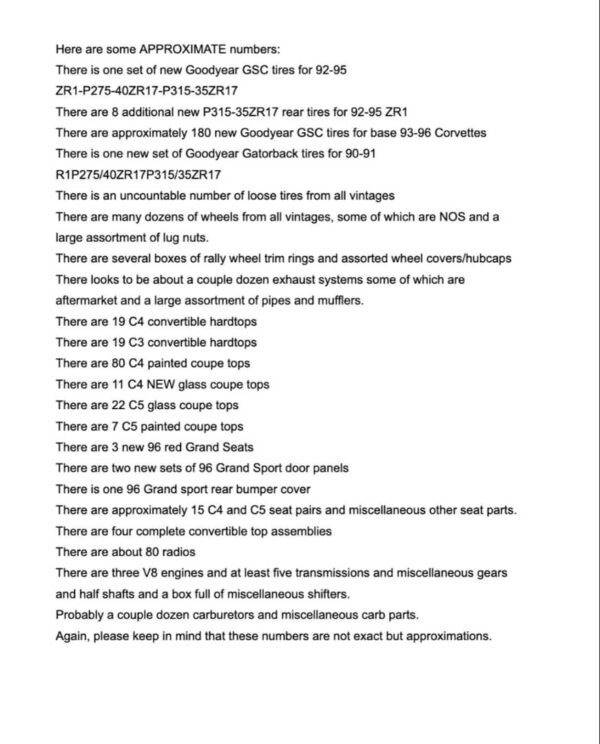 Corvette Parts Collection – Performance, Restoration & Custom Upgrades for All Models